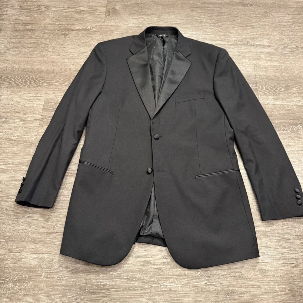 Italian Merino Wool Sport Coat Mens 44 L‎ Stretch Savvi Lama Lux Italy Blazer
